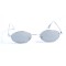 Женские сонцезащитные очки 13160 серебряные с серебряной линзой . Photo 2