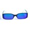 Женские сонцезащитные очки 13167 зелёные с синей линзой . Photo 2