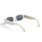 Женские сонцезащитные очки 13176 бежевые с чёрной линзой . Photo 3