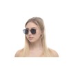 Жіночі сонцезахисні окуляри 10801 золоті з чорною лінзою 