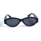 Женские сонцезащитные очки 13177 чёрные с чёрной линзой . Photo 2