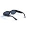 Женские сонцезащитные очки 13177 чёрные с чёрной линзой . Photo 3