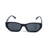 Женские сонцезащитные очки 13179 чёрные с чёрной линзой 