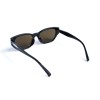 Жіночі сонцезахисні окуляри 13181 чорні з коричневою лінзою 