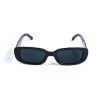 Женские сонцезащитные очки 13186 чёрные с чёрной линзой 