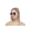 Женские сонцезащитные очки 10803 фиолетовые с чёрной линзой 