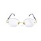 Женские сонцезащитные очки 13245 золотые с серой линзой . Photo 2