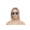 Жіночі сонцезахисні окуляри 10804 чорні з чорною лінзою 