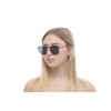 Женские сонцезащитные очки 10804 чёрные с чёрной линзой 