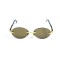 Женские сонцезащитные очки 13250 золотые с коричневой линзой . Photo 2