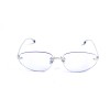 Женские сонцезащитные очки 13253 серебряные с фиолетовой линзой 