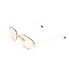 Женские сонцезащитные очки 13254 серебряные с розовой линзой 