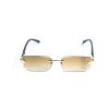 Жіночі сонцезахисні окуляри 13258 золоті з коричневою лінзою 