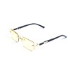 Женские сонцезащитные очки 13260 золотые с жёлтой линзой 