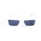 Жіночі сонцезахисні окуляри 13296 чорні з білою лінзою . Photo 2