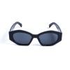 Жіночі сонцезахисні окуляри 13309 чорні з чорною лінзою 