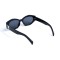 Женские сонцезащитные очки 13309 чёрные с чёрной линзой . Photo 3