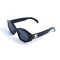 Жіночі сонцезахисні окуляри 13309 чорні з чорною лінзою . Photo 1