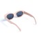 Женские сонцезащитные очки 13311 бежевые с чёрной линзой . Photo 3