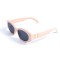 Женские сонцезащитные очки 13311 бежевые с чёрной линзой . Photo 1