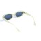 Женские сонцезащитные очки 13423 бежевые с чёрной линзой . Photo 3