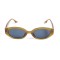 Жіночі сонцезахисні окуляри 13424 коричневі з темно-синьою лінзою . Photo 2