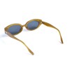 Женские сонцезащитные очки 13424 коричневые с темно-синий линзой 