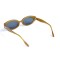 Жіночі сонцезахисні окуляри 13424 коричневі з темно-синьою лінзою . Photo 3