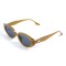 Жіночі сонцезахисні окуляри 13424 коричневі з темно-синьою лінзою . Photo 1