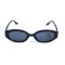 Жіночі сонцезахисні окуляри 13427 чорні з чорною лінзою . Photo 2