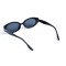 Женские сонцезащитные очки 13427 чёрные с чёрной линзой . Photo 3