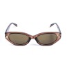 Жіночі сонцезахисні окуляри 13428 коричневі з коричневою лінзою 