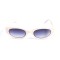 Женские сонцезащитные очки 13431 бежевые с темно-синий линзой . Photo 2