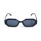 Женские сонцезащитные очки 13432 чёрные с чёрной линзой . Photo 2