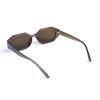 Жіночі сонцезахисні окуляри 13433 коричневі з коричневою лінзою 