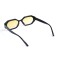 Женские сонцезащитные очки 13435 чёрные с оранжевой линзой . Photo 3