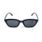 Женские сонцезащитные очки 13436 чёрные с чёрной линзой . Photo 2