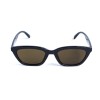 Жіночі сонцезахисні окуляри 13437 чорні з коричневою лінзою 