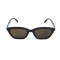 Жіночі сонцезахисні окуляри 13437 чорні з коричневою лінзою . Photo 2