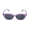 Женские сонцезащитные очки 13439 фиолетовые с чёрной линзой 