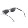 Женские сонцезащитные очки 13440 коричневые с чёрной линзой 