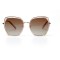 Женские сонцезащитные очки 10809 золотые с коричневой линзой . Photo 2