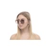 Женские сонцезащитные очки 10809 золотые с коричневой линзой 