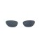 Жіночі сонцезахисні окуляри 13442 білі з чорною лінзою . Photo 2
