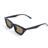 Женские сонцезащитные очки 13483 чёрные с коричневой линзой 