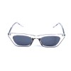 Женские сонцезащитные очки 13484 прозрачные с чёрной линзой 