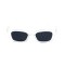 Женские сонцезащитные очки 13485 прозрачные с чёрной линзой . Photo 2