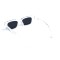 Женские сонцезащитные очки 13485 прозрачные с чёрной линзой . Photo 3