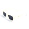 Жіночі сонцезахисні окуляри 13487 білі з чорною лінзою . Photo 1