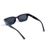 Жіночі сонцезахисні окуляри 13488 чорні з чорною лінзою 